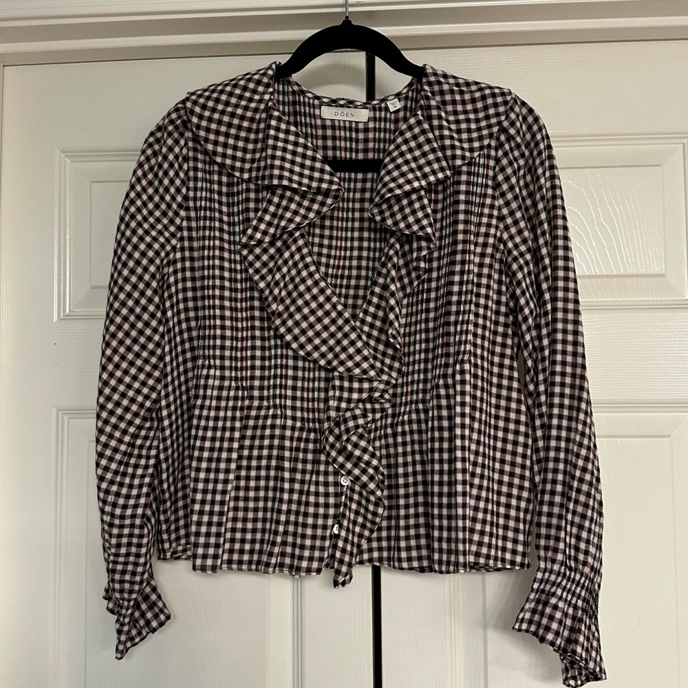 Doen Hardy Top Medium in Delphine Plaid